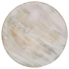 CoasterEssence 915107 Dianella - Round Pedestal Base Accent Side Table - White Washed