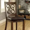 Furniture of America CM3465T Paulina - Dining Table - Rustic Walnut / Espresso