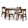 New Classic 40-331N-D4C Morocco - 5 Piece Dining Room Set (Rectangle Dining Table & 4 Chairs) - Natural
