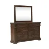 Liberty Furniture 512-BR-DM Arden Road - Dresser & Mirror - Satin Cherry