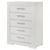 Coaster Fine Furniture 224945 Ives - 5-Drawer Bedroom Chest Of Drawers - White High Gloss
