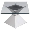 Coaster Fine Furniture 710208-S2 Jenny - 2 Piece Rectangular Coffee And End Table Set - Chrome