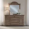 Liberty Furniture 607N-BR-DM Summer House - Dresser & Mirror - Sand Dune