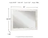 Ashley Furniture B181-36 Paxberry - Bedroom Accent Mirror - Whitewash