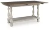Ashley Furniture T814-4 Havalance - Flip Top Sofa Table - Gray / White