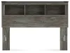 Ashley Furniture B4480-65 Ashley Furniture B4480-65 Frandern - Queen Bookcase Headboard - Gray