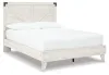 Ashley Furniture EB4121B1 Ashley Furniture EB4121B1 Shawburn - Queen Panel Platform Bed - Whitewash