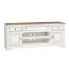 Liberty Furniture 244-TV70 Magnolia Manor - Entertainment TV Stand - Antique White