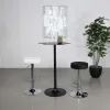 CoasterEssence 182230 Keanu - Curved Cloud-Shaped Bistro Bar Table - Black