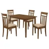 CoasterEveryday 150430 Robles - 5 Piece Rectangular Dining Table Set - Chestnut