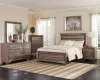 CoasterEveryday 204191KW-S5 Kauffman - 5 Piece California King Bedroom Set - Washed Taupe