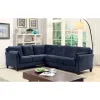 Furniture of America CM6368NV-SECTIONAL Peever - Sectional - Navy