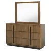 Coaster Fine Furniture 224903M Terrace - 6-Drawer Dresser And Mirror - Ash Brown