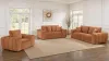 Coaster Fine Furniture 504951-S3 Burnett - 3 Piece Chenille Upholstered Sofa Set - Burnt Orange