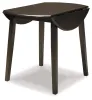 Ashley Furniture D310-15 Hammis - Round DRM Drop Leaf Table - Dark Brown