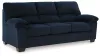 Ashley Furniture 24205/38/35/25 Ashley Furniture 24205/38/35/25 SimpleJoy - 3 Pc. - Sofa, Loveseat, Rocker Recliner - Navy