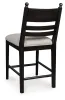 Ashley Furniture PCD824-724 Ashley Furniture PCD824-724 Greddinton - Upholstered Barstool (Set of 2) - Black