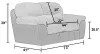 Jackson Furniture Industries 545557-1176/89-1921/36 McMahon - Gliding Loveseat - Bark