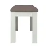 Liberty Furniture 182-C9001B Brook Bay - Upholstered Dining Bench - Textured White / Carbon Gray