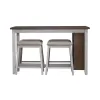 Liberty Furniture 942TT-CD-5CTS Liberty Furniture 942TT-CD-5CTS Brook Creek - 5 Piece Counter Set - White / Wood Tone Tops