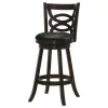 CoasterEssence 101930 Calecita - Wood Swivel Bar Stool (Set of 2) - Cappuccino