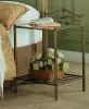 CoasterEssence 300172 Sydney - Metal 2-Shelf Nightstand - Antique Brushed Gold