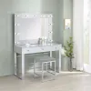 CoasterEssence 935934 Umbridge - 3-Drawer Vanity Set With Lighting - Chrome And White