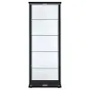 CoasterEveryday 950170 Delphinium - 5-Shelf Clear Glass Curio Display Cabinet - Black