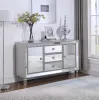 CoasterEssence 950825 Leticia - 3-Drawer Mirrored Storage Accent Cabinet - Silver