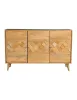 CoasterEssence 953460 Alyssum - 3-Door Mango Wood Accent Cabinet - Natural