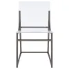Coaster Fine Furniture 121142 Adino - Acrylic Dining Side Chair (Set of 2) - Black Nickel