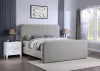 Coaster Fine Furniture 302052Q Wren - Upholstered Queen Platform Bed - Gray