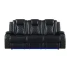 New Classic U1769V-30P2-BLK New Classic U1769V-30P2-BLK Orion II - Sofa With Power Headrest & Footrest - Black