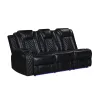 New Classic U1769V-L30P2-BLK Orion II - LAF Sofa With Power Headrest & Footrest - Black
