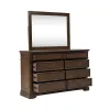 Liberty Furniture 512-BR-DM Arden Road - Dresser & Mirror - Satin Cherry