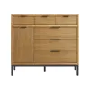 Intercon NP-BR-5406GC-NTO-C Newport - Gentleman's Chest - Natural Oak