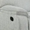 New Classic U2542-25-MST Chablis - Reclining Console Loveseat - Mist Gray