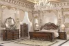 New Classic 00-2477-16N New Classic 00-2477-16N Bella Notte - 6/6 Western King 6 Piece Set Padded Sleigh Bed - Cherry