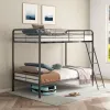 Coaster Fine Furniture 460334BLK Carson - Metal Twin Over Twin Bunk Bed - Glossy Black