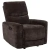 Coaster Fine Furniture 609573 Navarro - Chenille Upholstered Glider Recliner - Dark Brown