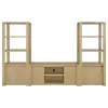 Coaster Fine Furniture 708222-SET Laurelton - 3 Piece Entertainment Center TV Stand - Light Oak