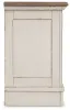 Ashley Furniture B743-93 Realyn - Three Drawer Night Stand - White / Brown / Beige