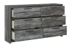 Ashley Furniture B221-31 Baystorm - Six Smooth Drawer Dresser - Gray