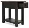 Ashley Furniture T736-107 Tyler Creek - Chair Side End Table - Black / Gray