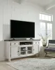 Ashley Furniture W814-68 Havalance - Extra Large TV Stand - 4 Doors - Brown / Beige