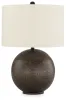 Ashley Furniture L207434 Hambell - Metal Table Lamp - Black / Gold Finish