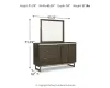 Ashley Furniture B786B1 Ashley Furniture B786B1 Arkenton - Dresser, Mirror - Grayish Brown