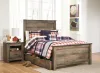 Ashley Furniture B446B9 Ashley Furniture B446B9 Trinell - Full Panel Bed With 1 Large Storage Drawer - Brown