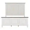 Liberty Furniture 417-BR-KPB Liberty Furniture 417-BR-KPB Allyson Park - King Panel Bed - Wirebrushed White / Charcoal