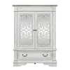 Liberty Furniture 520-BR42 Abbey Park - Mirrored Door Chest - Antique White